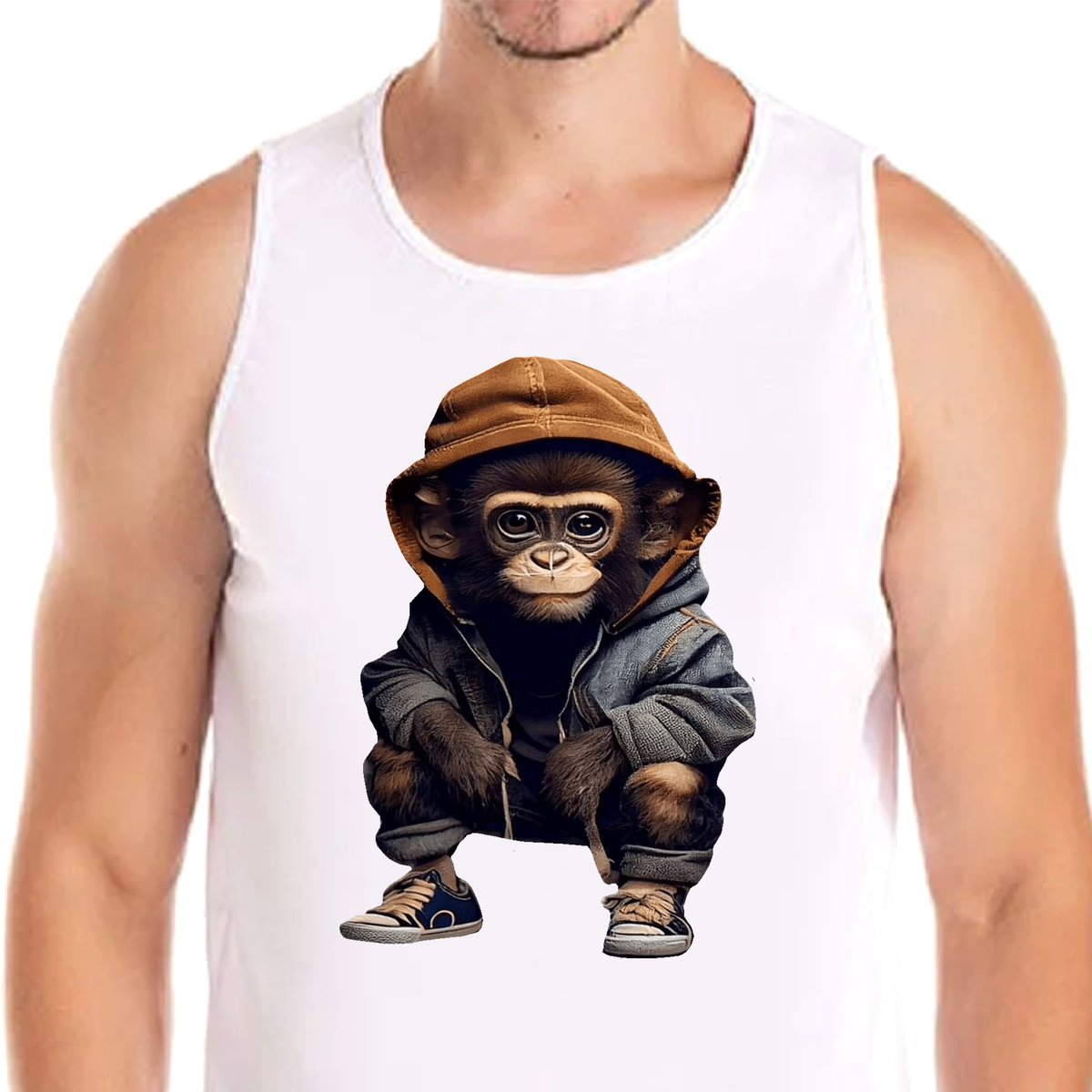3246 TANK MAŁPA GORYL MAŁPKA DZIECKO M