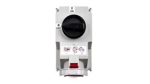 PCE Polska sp. z o.o. Gniazdo stałe z wyłącznikiem 0-1 duże 32A 5P 400V IP67 /blokada mechaniczna/ 75252-6 - Inne akcesoria elektryczne - miniaturka - grafika 2