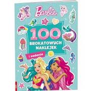 Książki edukacyjne - Barbie dreamtopia 100 Brokatowych naklejek - miniaturka - grafika 1