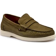 Półbuty męskie - Tommy Hilfiger Skórzane loafersy NUBUCK - miniaturka - grafika 1