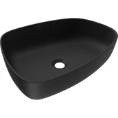 Umywalki - Mexen Ono umywalka nablatowa z konglomeratu 51 x 39 cm, czarna - 23045171 - miniaturka - grafika 1
