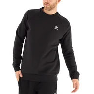 Bluzy męskie - Adidas Bluza Adicolor Essentials Trefoil Crewneck H34645 - czarna - miniaturka - grafika 1