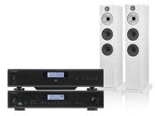 Zestawy stereo - Rotel A12 MKII (czarny) + CD14 MKII (czarny) + 603 S3 (biały) - miniaturka - grafika 1