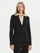 Marynarki i żakiety damskie - Calvin Klein Marynarka K20K207646 Czarny Regular Fit - miniaturka - grafika 1