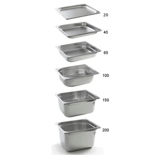 Pojemnik GN 1/9 stal nierdzewna Profi Line wys. 65 mm - Hendi 801833 - Pojemniki kuchenne - miniaturka - grafika 1