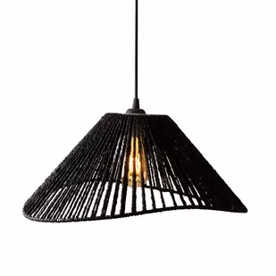 Pleciona lampa wisząca Amalfi P0579 Maxlight boho sznurek czarna - Lampy sufitowe - miniaturka - grafika 1