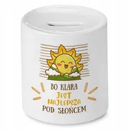 Skarbonki - Skarbonka dla Klary na Urodziny Idealny Prezent z Nadrukiem ze Zdjęciem - miniaturka - grafika 1