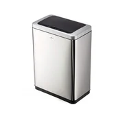 Kosze biurowe - Kosz na śmieci z czujnikiem ruchu 2x20l DURABLE NO TOUCH DUO srebrny 1szt. /342423/ - miniaturka - grafika 1