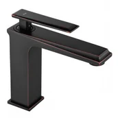 Baterie umywalkowe - Rea B9900 Romano Black Bateria umywalkowa niska - miniaturka - grafika 1