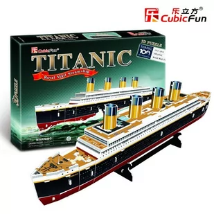 Cubic Fun Puzzle 3D 30, Titanic mały, Cubic Fun - Puzzle - miniaturka - grafika 1