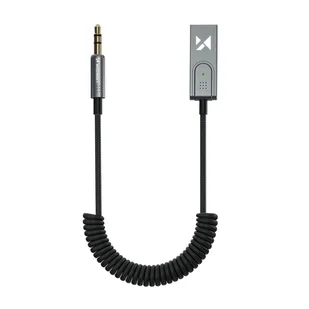 Adapter audio z odbiornikiem Bluetooth 5.3 i złączem AUX miniJack 3.5 mm i USB-A - Pozostałe akcesoria do telefonów - miniaturka - grafika 1