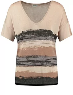 Gerry Weber Sweter damski 171020-35715, ecru/biały/czarny paski, 40, ecru/biały/czarne paski, 40 - Swetry damskie - miniaturka - grafika 1