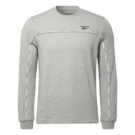 Bluzy męskie - Męska Bluza REEBOK WOR PIPING CREW HA1069 – Szary - miniaturka - grafika 1
