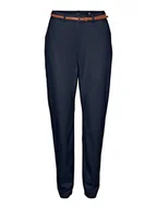 Spodnie damskie - VERO MODA Damskie spodnie VMFLASHINO MR Regular Chino Pants, granatowe, rozmiar M/32, granatowy blezer, 32W / 32L - miniaturka - grafika 1
