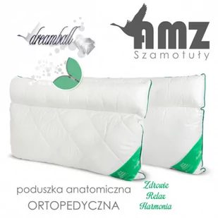 Poduszka mikrofibra ANATOMICZNA Z WAŁKIEM AMZ 50x60 - Poduszki - miniaturka - grafika 1