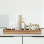 Tace i patery - House Nordic Taca Christina Z Uchwytami, Naturalny Kolor Drewna - miniaturka - grafika 1