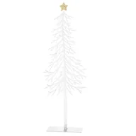Ozdoby bożonarodzeniowe - Bożonarodzeniowa metalowa dekoracja Tree with star, 8 x 25 x 3,5 cm - miniaturka - grafika 1