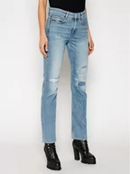 Spodnie damskie - G-Star Raw Jeansy Noxer D17192-B454-C294 Niebieski Straight Fit - miniaturka - grafika 1