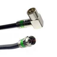Kable - Gotowy kabel antenowy | złącze F - Gniazdo TV kątowe kompresyjne | 50m - miniaturka - grafika 1