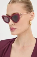 Okulary przeciwsłoneczne - Gucci okulary przeciwsłoneczne damskie kolor czerwony GG1565S - miniaturka - grafika 1
