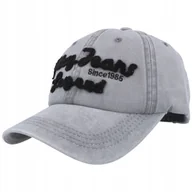 Czapki damskie - Czapka z Daszkiem Play Jeans bejsbolówka szara PJ3688-2 - miniaturka - grafika 1