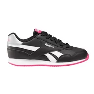 Buty dla dziewczynek - Reebok Royal CL Jog 3.0 buty do biegania, czarne/BOLDPINK/białe, 45 EU, Czarny pogrubiony różowy biały, 29 EU - miniaturka - grafika 1