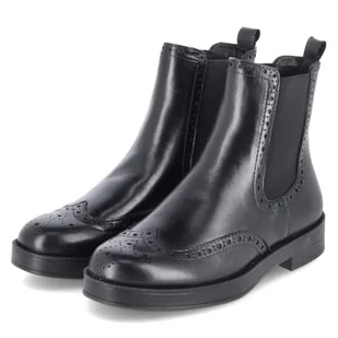 Tamaris Damen Boot Flat 1-25338-45, damskie botki, czarne, 42 EU, czarne, 42 EU - Botki damskie - miniaturka - grafika 1