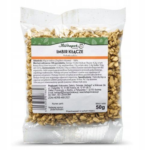 Herbapol Imbir Kłącze Herbata ziołowa 50 g