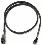 Modding - Watercool 4-pinowy przedłużacz PWM czarny - 60cm - miniaturka - grafika 1