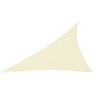 Parasole ogrodowe - vidaXL Trójkątny żagiel ogrodowy, tkanina Oxford, 3x4x5 m, kremowy vidaXL - miniaturka - grafika 1