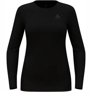 Koszulka Termoaktywna Damska Odlo Merino 260 Długi Rękaw 112041 Czarna M - Pozostała odzież narciarska - miniaturka - grafika 1