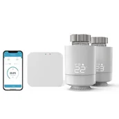 Systemy inteligentnych domów - HAMA Zestaw przekaźnik + głowice termostatyczne HAMA 176593 WiFi - miniaturka - grafika 1