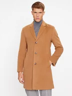 Płaszcze męskie - Boss Płaszcz wełniany H-Hyde-C-224 50485199 Brązowy Regular Fit - miniaturka - grafika 1