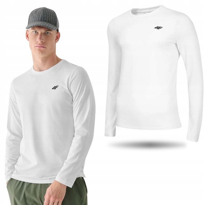 MĘSKA KOSZULKA 4F Z DŁUGIM RĘKAWEM 4F LONGSLEEVE 4FWMM00TLONM375 10S r. XXXL