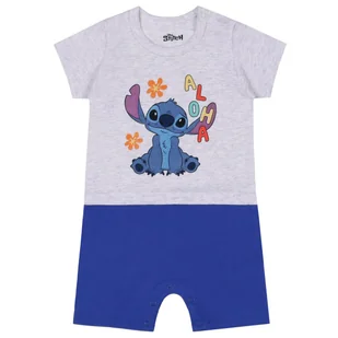 STITCH Disney Rampers niemowlęcy szaro- niebieski, bawełniany 9 m 74 cm - Rampersy STITCH Disney Rampers niemowlęcy szaro- niebieski, bawełniany 9 m 74 cm - Rampersy - miniaturka - grafika 1