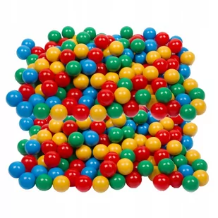 Piłeczki piłki kulki do suchego basenu, Misioo, 6 cm, 600 szt: niebieskie, zielone, czerwone, żółte - Suche baseny - miniaturka - grafika 1