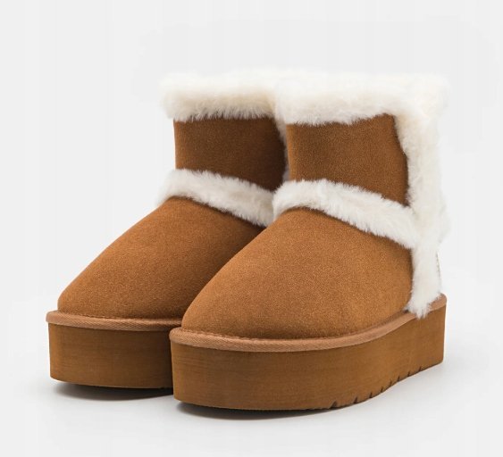 EVEN&ODD ŚNIEGOWCE DAMSKIE BRĄZOWE WSUWANE SKÓRA 40 1FRA