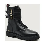 Botki damskie - Tommy Hilfiger Skórzane botki - miniaturka - grafika 1