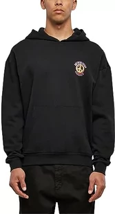 Urban Classics Big Peace Hoody, męska bluza z kapturem, dostępna w wielu różnych kolorach, rozmiary od S do 5XL, czarny, M - Bluzy męskie - miniaturka - grafika 1