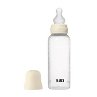 Butelki dla niemowląt - BIBS BUTELKA PLASTIC PP ze smoczkiem antykolkowym z silikonu medycznego, pojemność 270 ml, IVORY - miniaturka - grafika 1