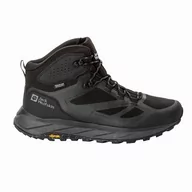 Buty trekkingowe męskie - Buty męskie trekkingowe Jack Wolfskin TERRAVENTURE TEXAPORE MID M black - 41 - miniaturka - grafika 1