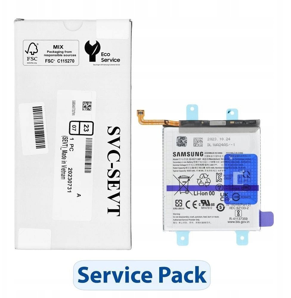 ServicePack Bateria EB-BS711ABY do SAMSUNG S23 FE S711B GH82-32860A