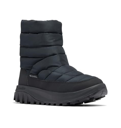 Columbia Snowtrot Mid damskie śniegowce, Black Titanium II, 39 EU szeroki