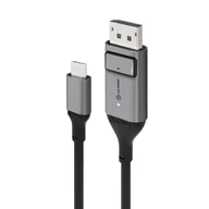 Adaptery i przejściówki - ALOGIC ULCDP02-SGR adapter kablowy 2 m DisplayPort USB Type-C Czarny, Szary - miniaturka - grafika 1