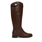 Kozaki damskie - Kozaki Guess FLFZOR LEA11 Brązowy - miniaturka - grafika 1