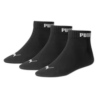 Skarpetki męskie - Skarpety za kostkę PUMA SKARPETY PUMA QUARTER-V 3P 88749801 – Czarny - miniaturka - grafika 1