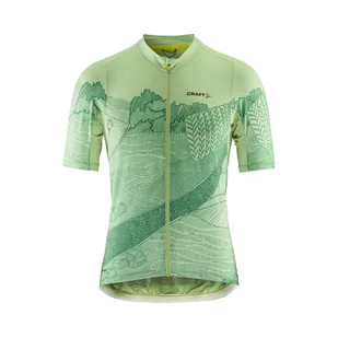 Męska Koszulka z krótkim rękawem CRAFT ADV ENDUR GRAPHIC JERSEY M 1914536-644643 – Zielony - Koszulki męskie - miniaturka - grafika 1