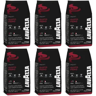 6x Kawa ziarnista LAVAZZA 1KG GUSTO PIENO EXPERT - Kawa - miniaturka - grafika 1