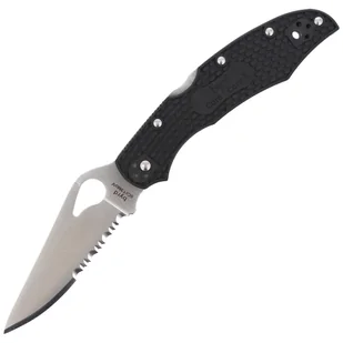 Nóż składany Spyderco Byrd Cara Cara 2 FRN Black, Combination (BY03PSBK2) - Noże - miniaturka - grafika 1