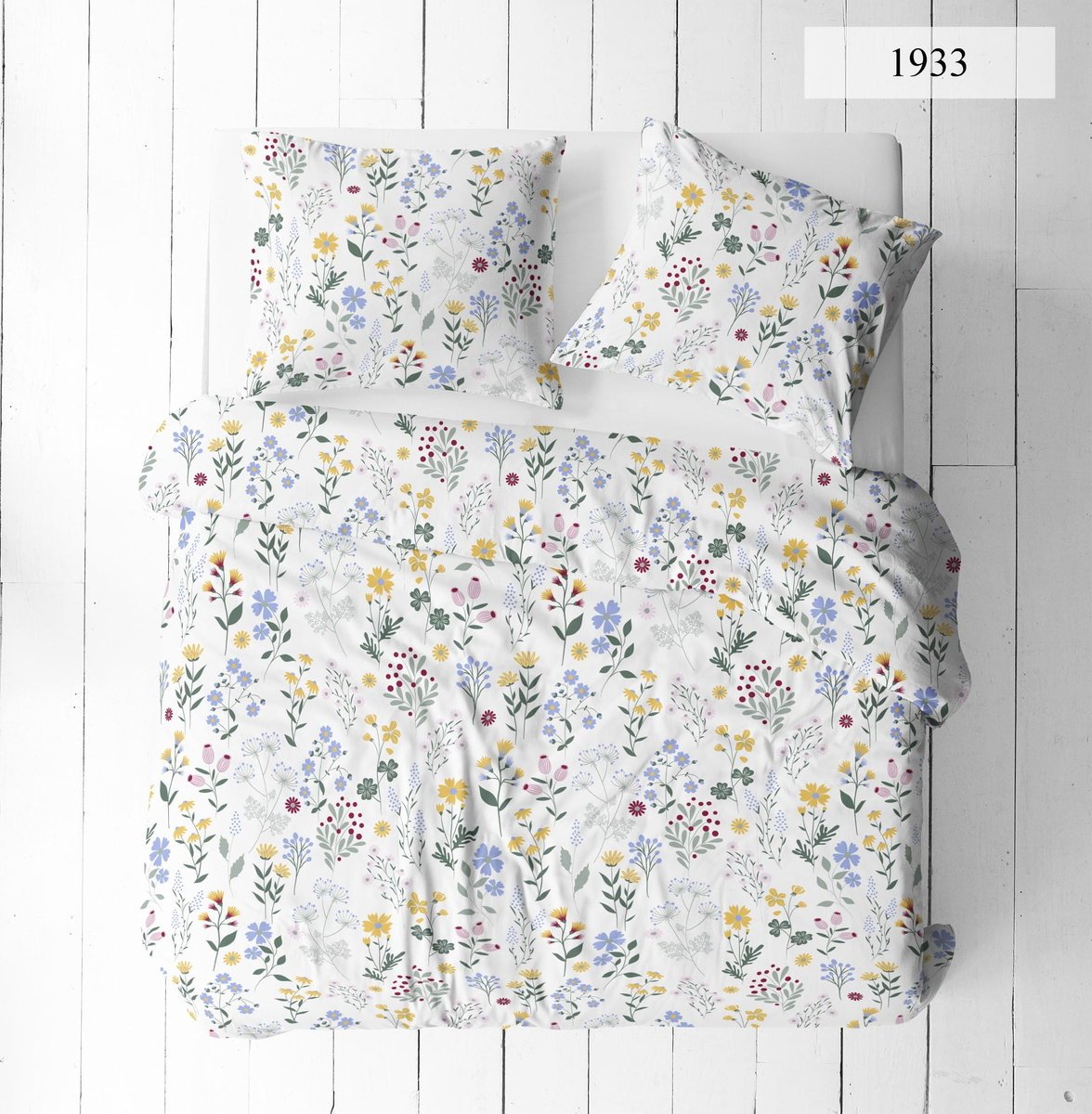 Komplet pościeli Kora 160x200 kwiaty, łąka